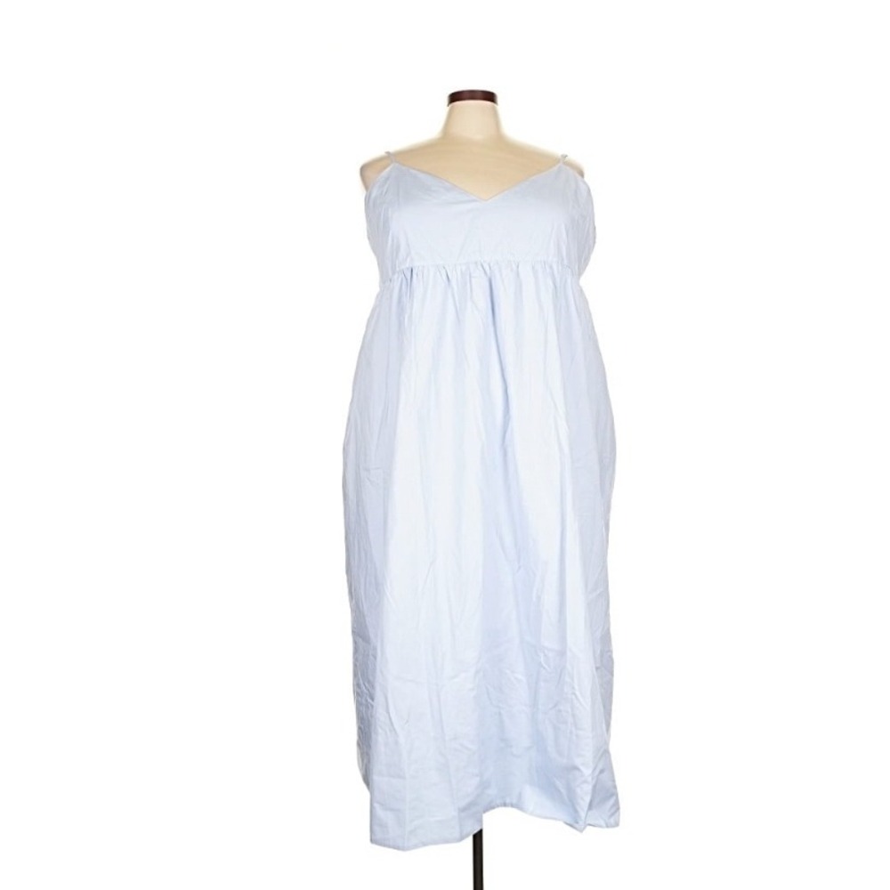 Jenni Kayne Peninsula 3X French Blue Cotton V Neck Cami‎ Maxi Dress Classic - Picture 2 of 8